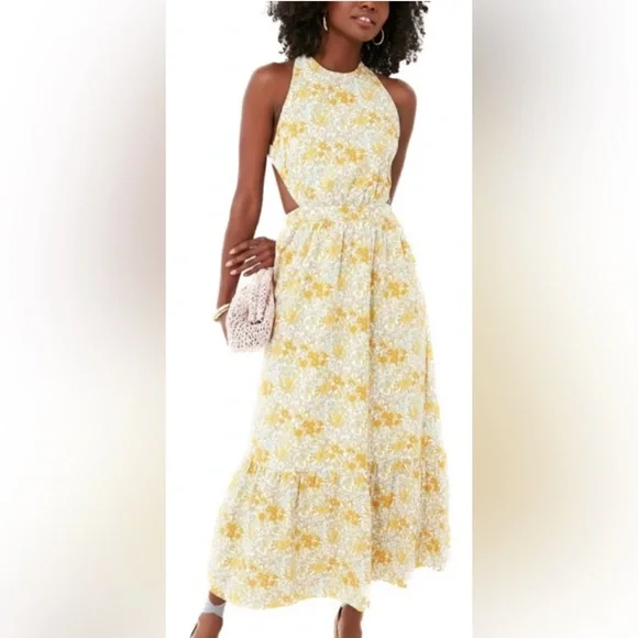 Tuckernuck | Dresses | Tuckernuck Yellow And White Halter Sundress |  Poshmark